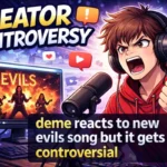 deme reacts to new evils song but it gets controversial