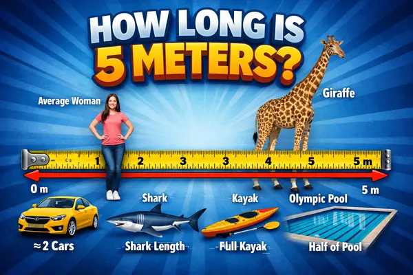 how long is 5 meters
